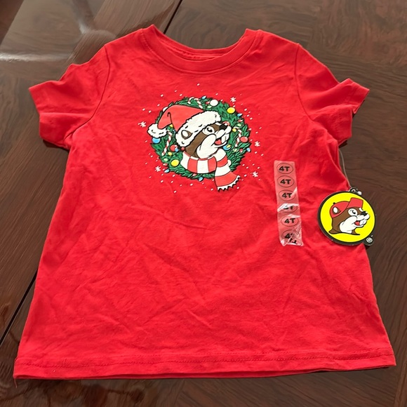 Buc-ees Other - Buc-ees *NWT* Never Calm Always Bright Kids Christmas Holiday Tee